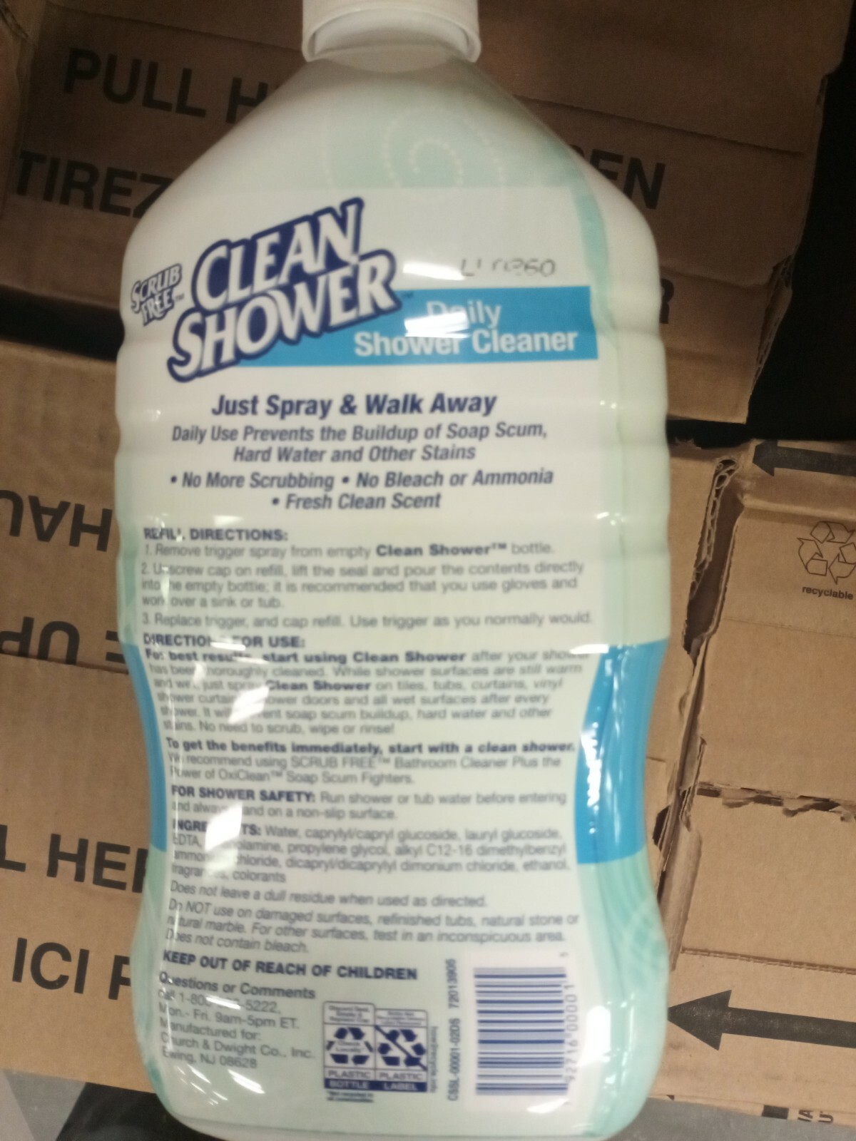 Scrub Free Shower Cleaner – 60oz(3pack)