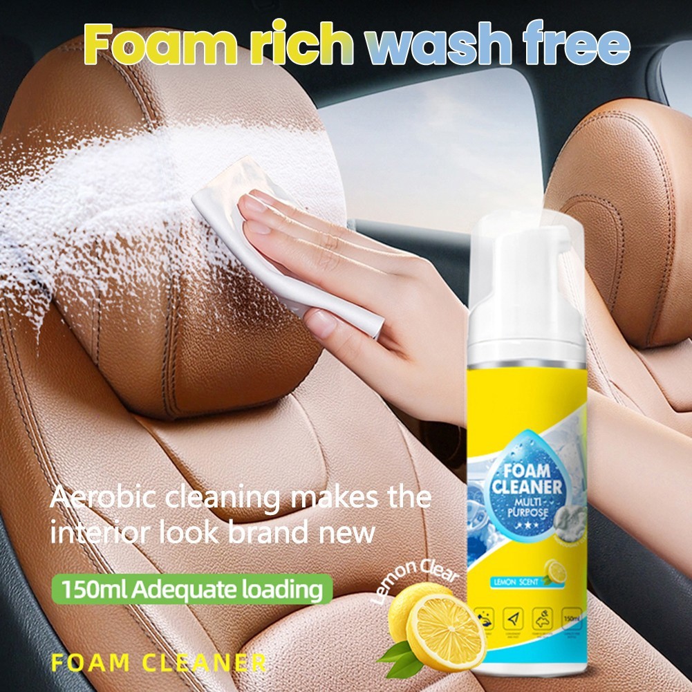 3PCS Multi Purpose Foam Cleaner for Car Detailing Seat Headliner Dashboard