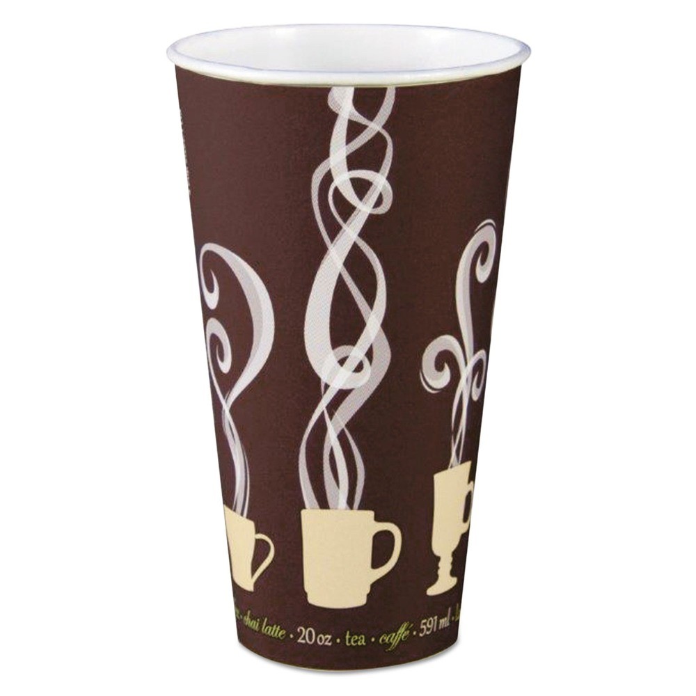 Dart DWTG20ST 20 oz. Insulated Paper Hot Cups – Steam Print (600/CT) New