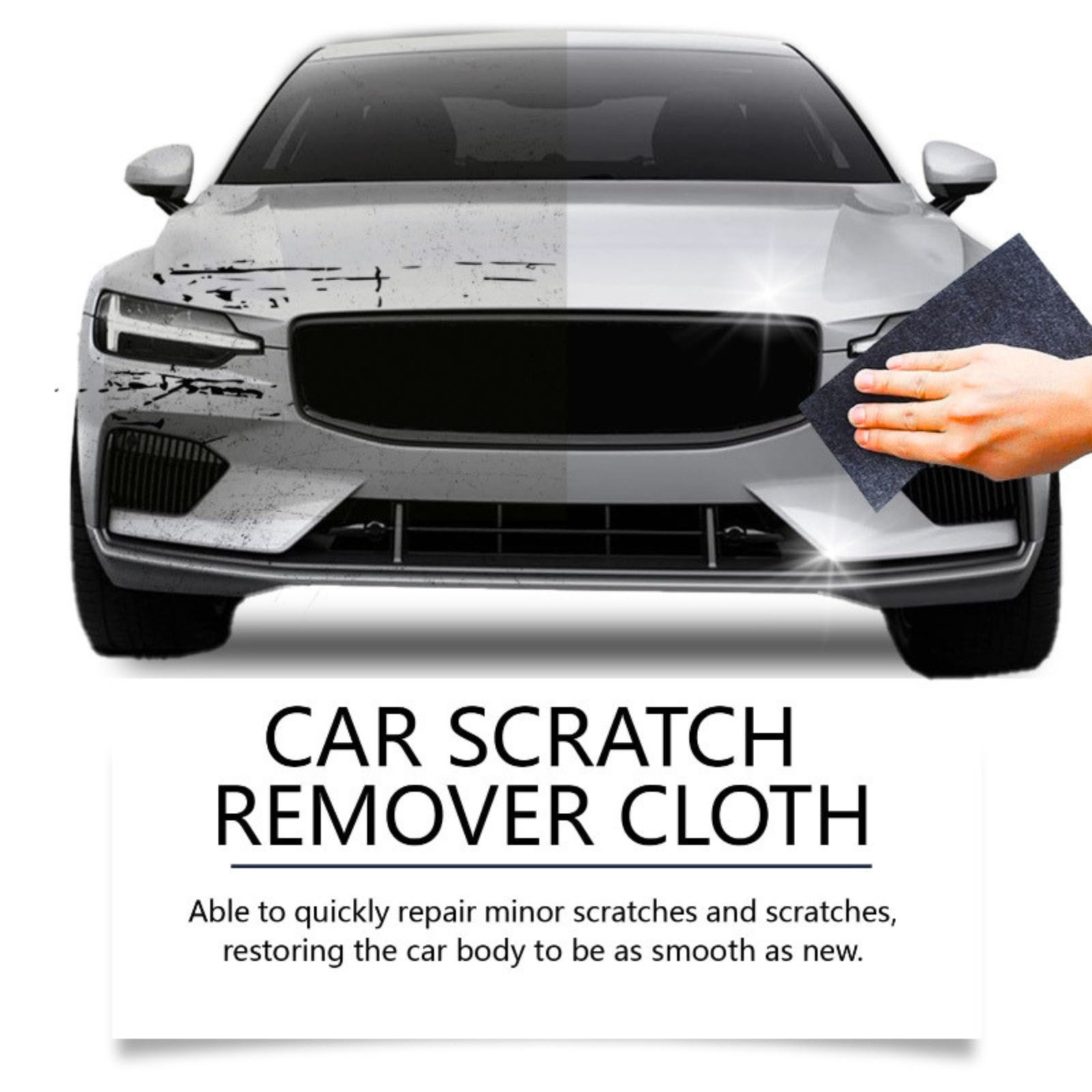 Nano Polix Car Scratch Remover Cloth 6 Packs – Auto Paint Scratch Repair Towel