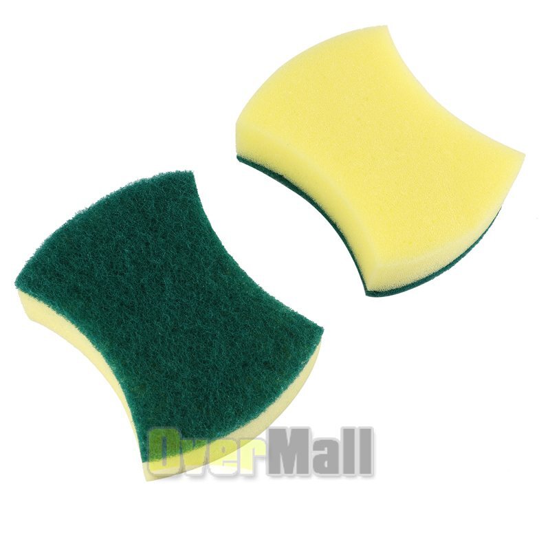 Lot of 24-72 pcs Sponge Scrubber Scrub Scourer Wash Clean Dish Pads Bulk KITCHEN
