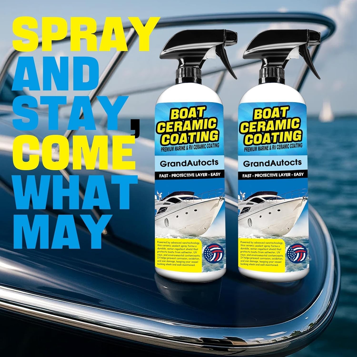 Marine Ceramic Coating For Boats – Rv Wax With Uv Protection For Fiberglass | Uv