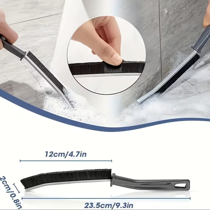 6 Pcs Hard-bristled Crevice Cleaning Brush, Multifunctional Thin Gap Scrub Brush