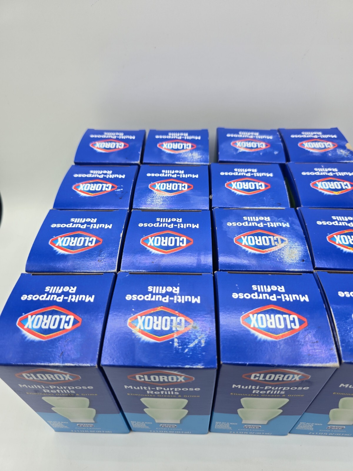 Lot Of 17 Clorox Multi-Purpose Cleaner Refills 2 pack Crisp Lemon New in Box