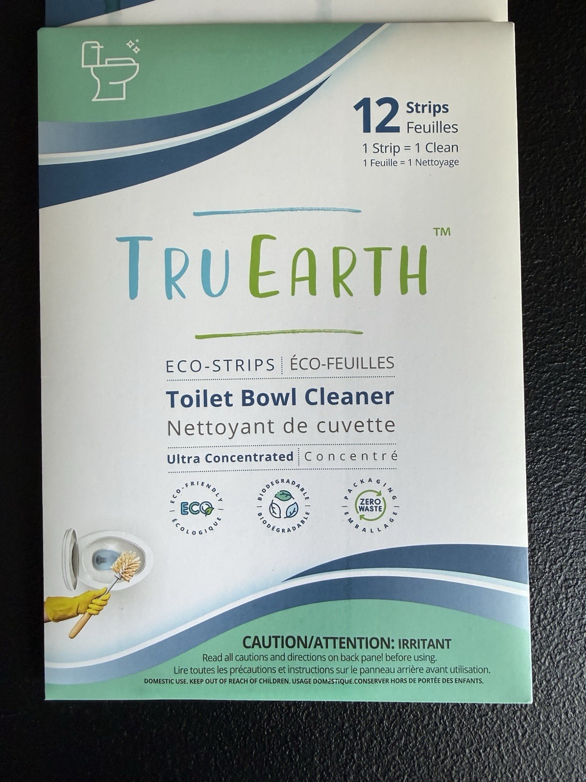 2 Packs TRU EARTH Eco-Strips Toilet Bowl Cleaner 12 Each, 24 Total Strips
