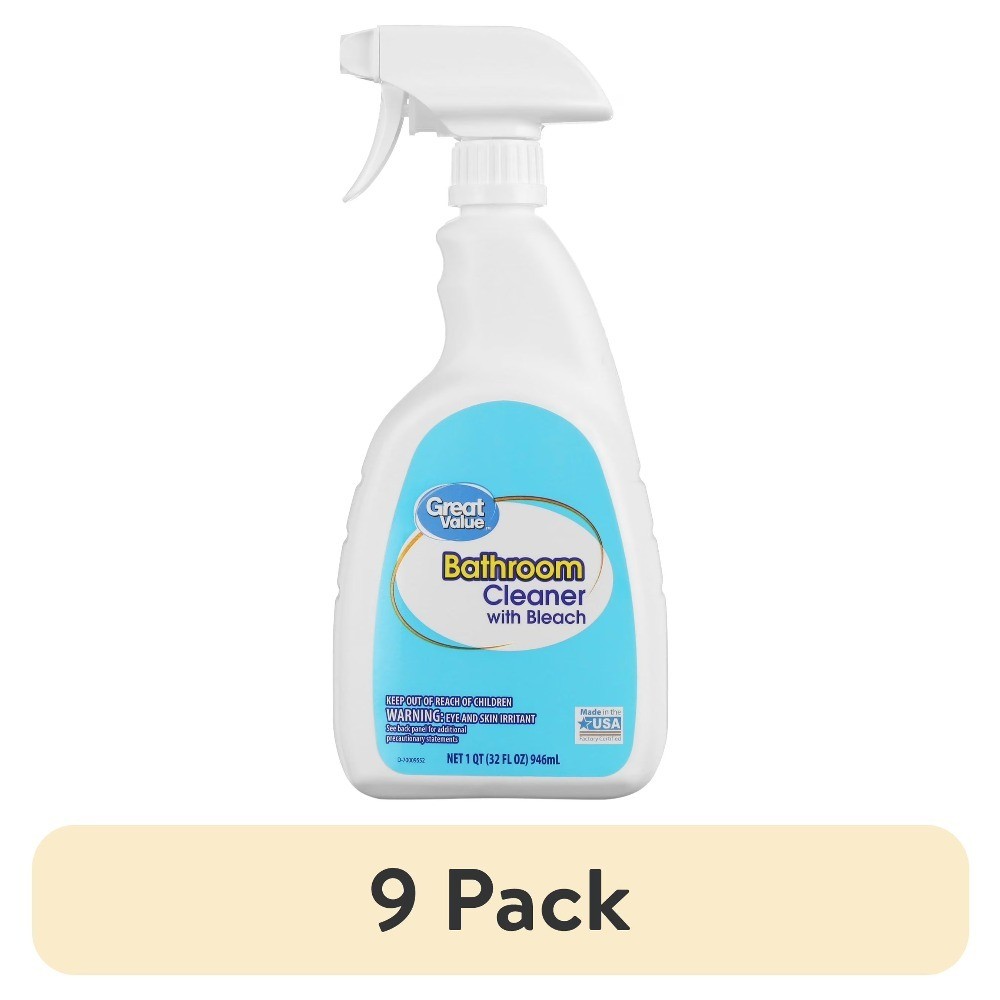 (9 pack) Bathroom Cleaner with Bleach, 32 fl oz