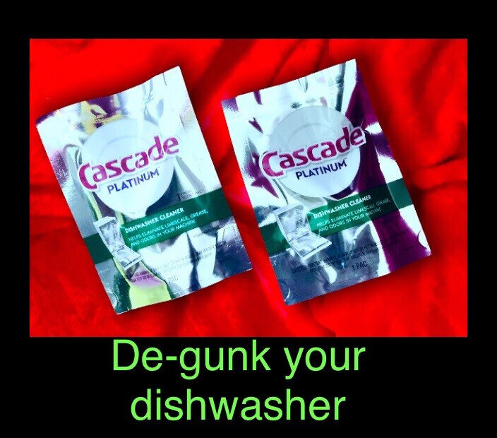 LOT of 2 Packs : Cascade Platinum Dishwasher Cleaner Fresh Scent, 1 Pod Per Pack