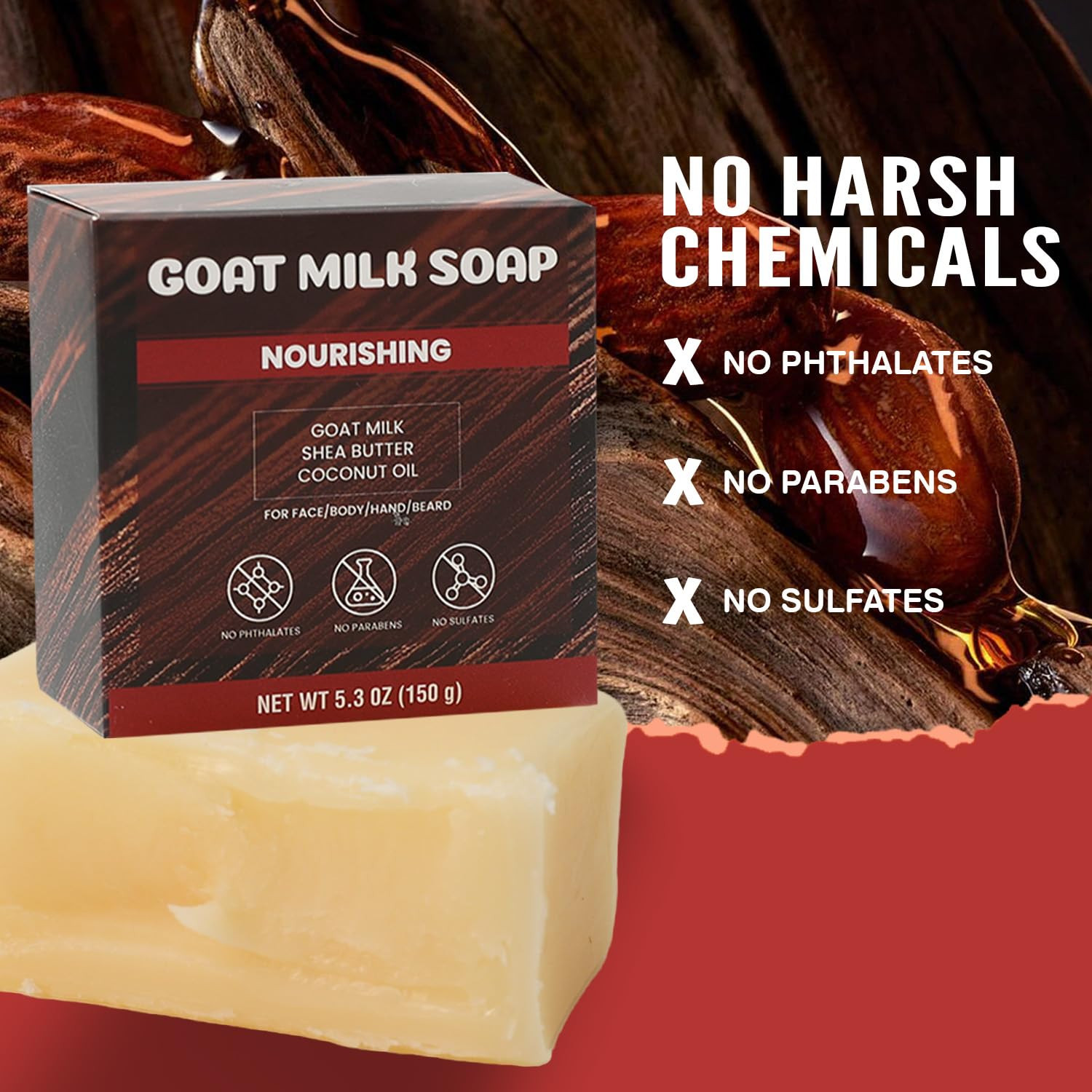 Men’S Soap Bar for Men – Natural Mens Soap – Warm Sandalwood Calm – Gentle, Mois
