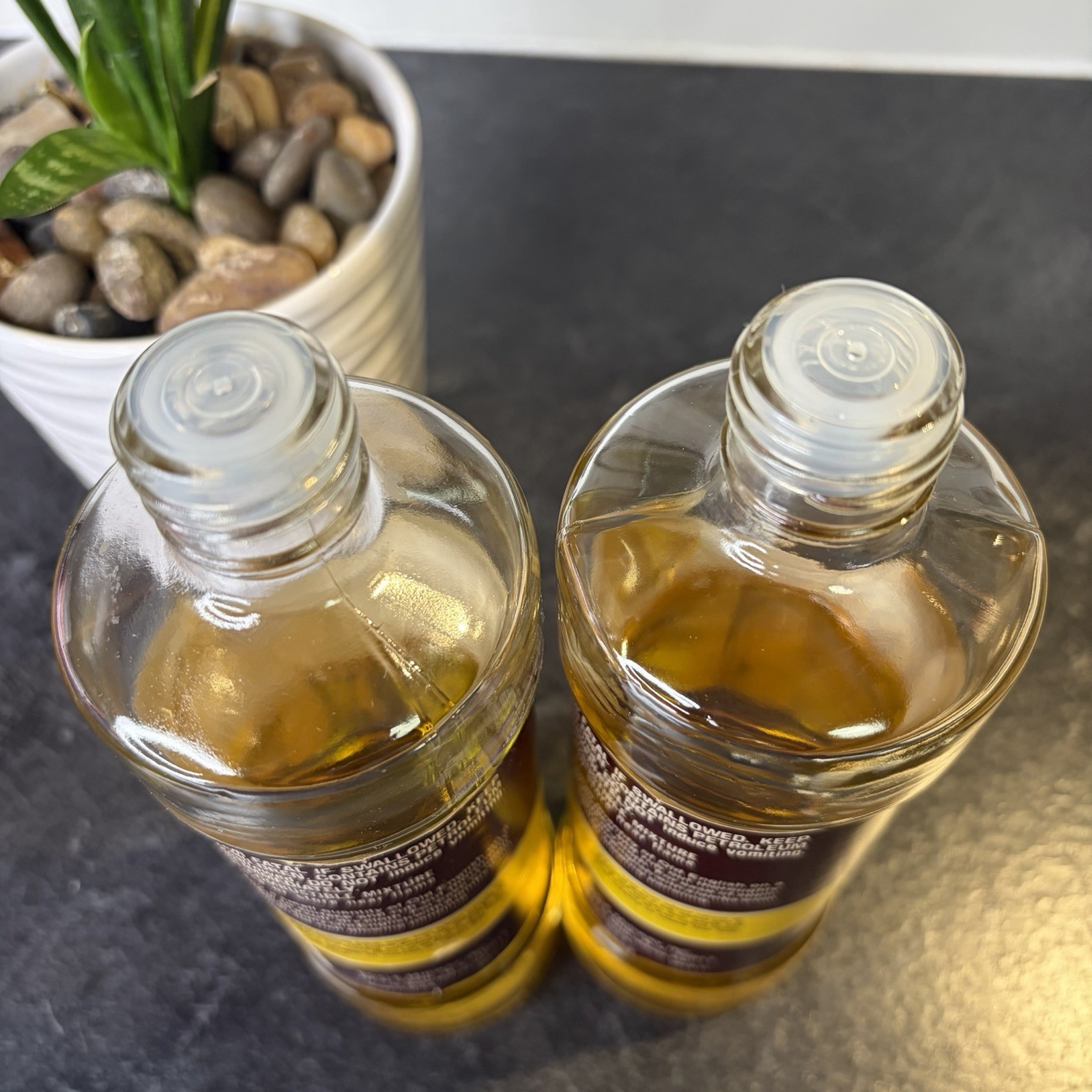 Lot Of 2 Old English Lemon Oil Furniture Polish 16 Oz GLASS Vintage 50-60%