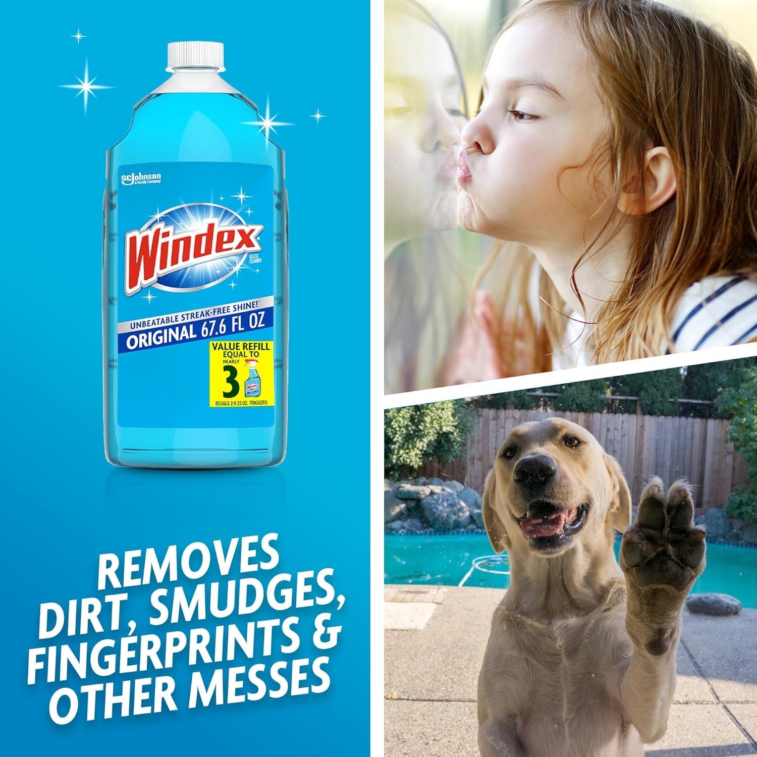 Eco-Conscious Windex 2L Window Cleaner – Made from Recycled Coastal Plastic