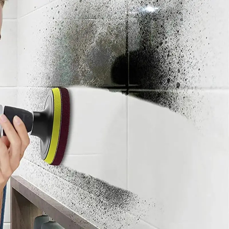 12Pcs, Drill Brush Attachment Set, Power Cleaning Scrub Brush and Scrub Sponge,