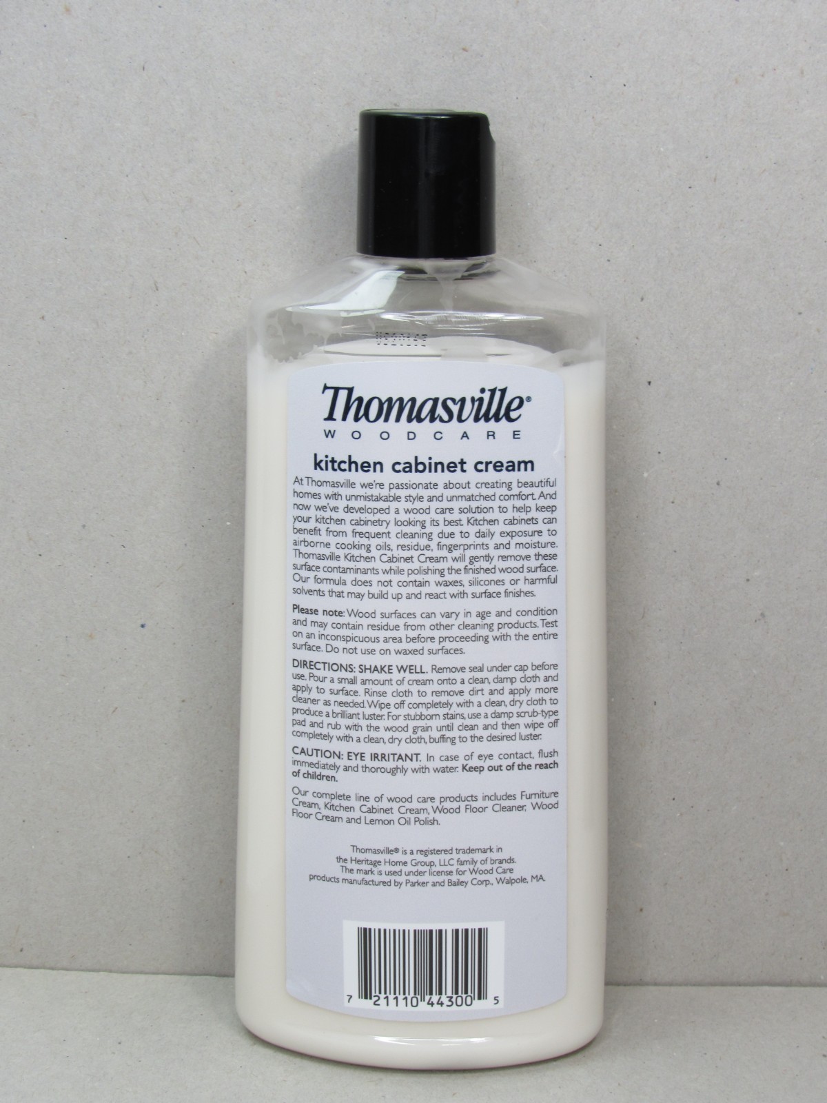 Thomasville Wood Care KITCHEN CABINET CREAM Cleans Shines Protects Restores 12oz