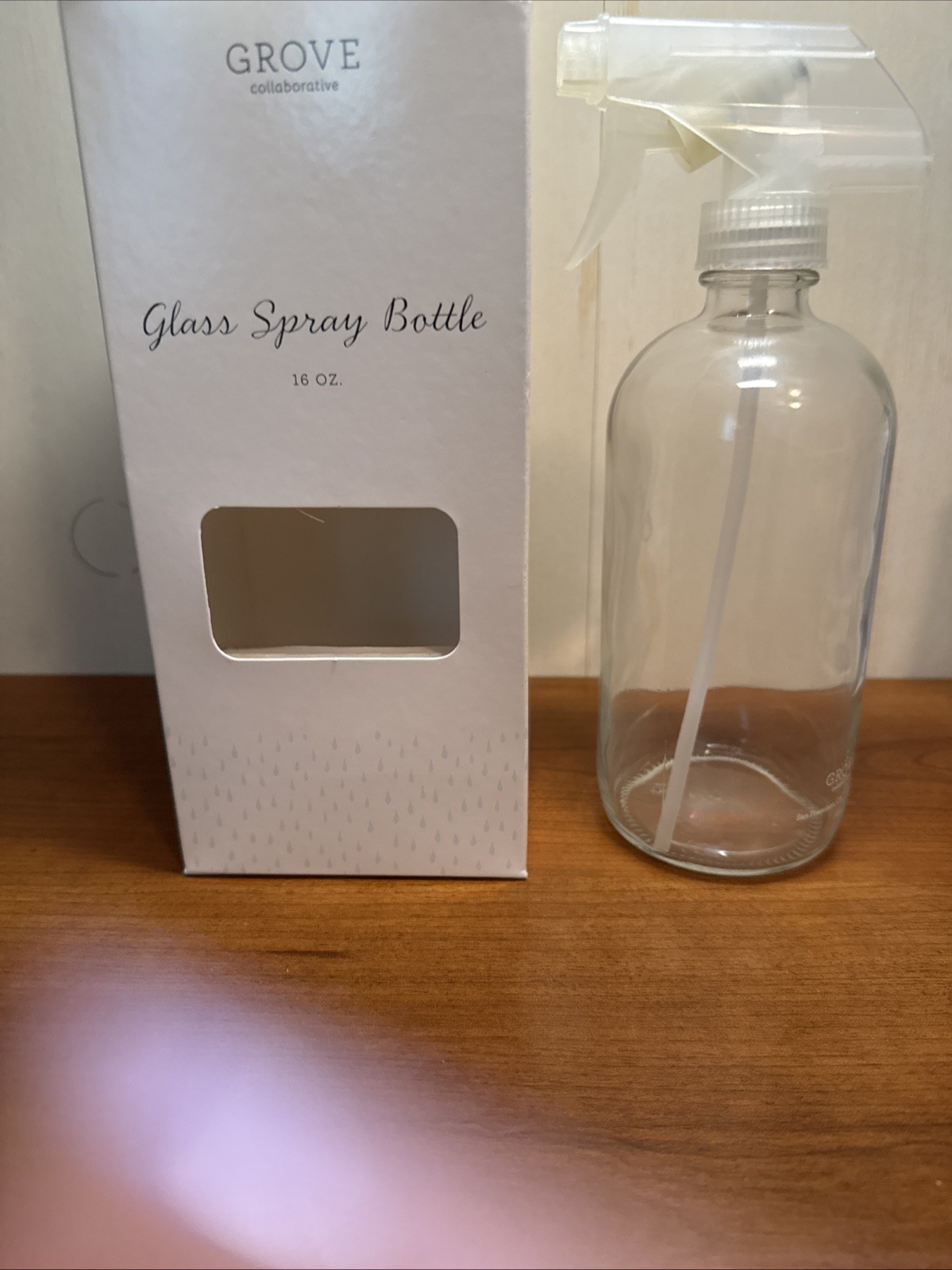 Lot 2 Grove Co Reusable Cleaning Glass Spray Bottles Brilliant White Tub & Tile