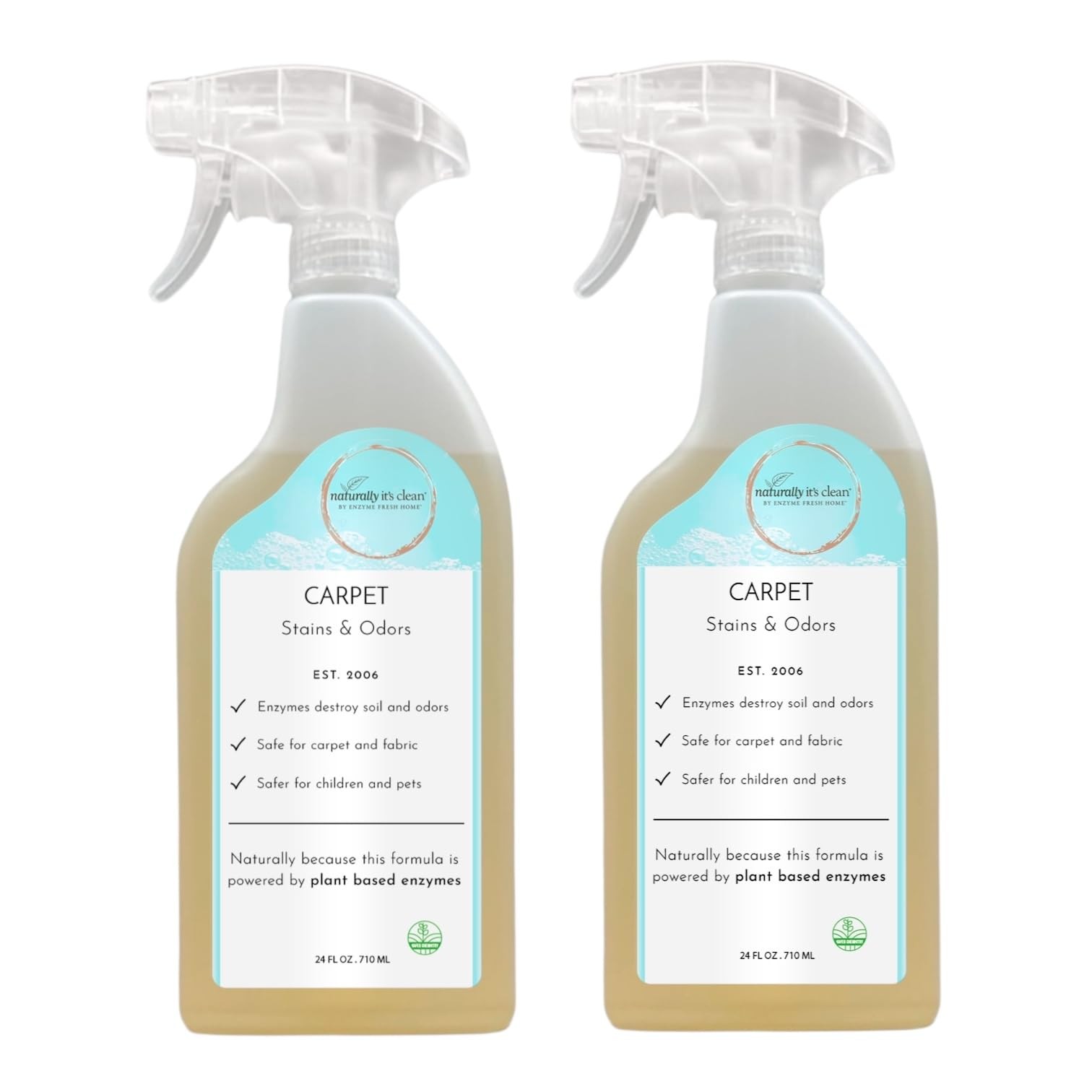 Carpet Stains & Odors Cleaner; Plant Based Enzyme Safely Cleans Pet/Food Stai…