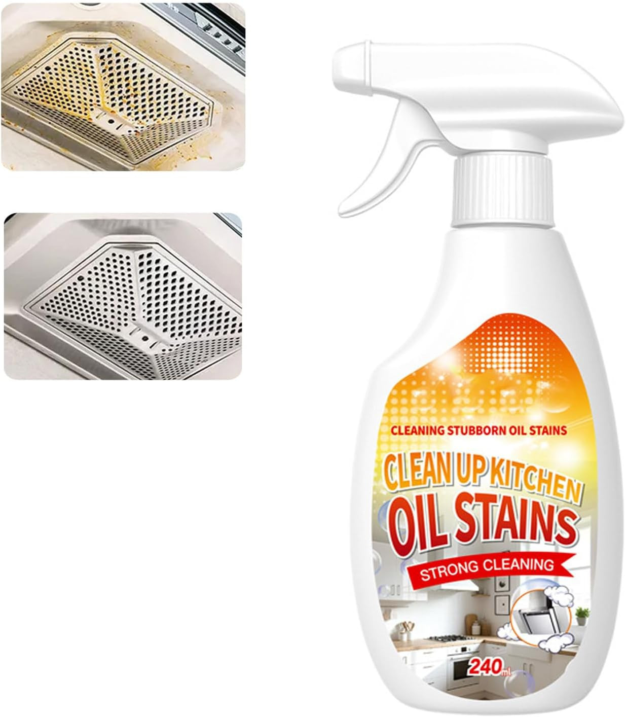 Clean up Kitchen Oil Stains Spray, Kitchen Cleaner Spray, 8.45 Oz | Heavy Oil