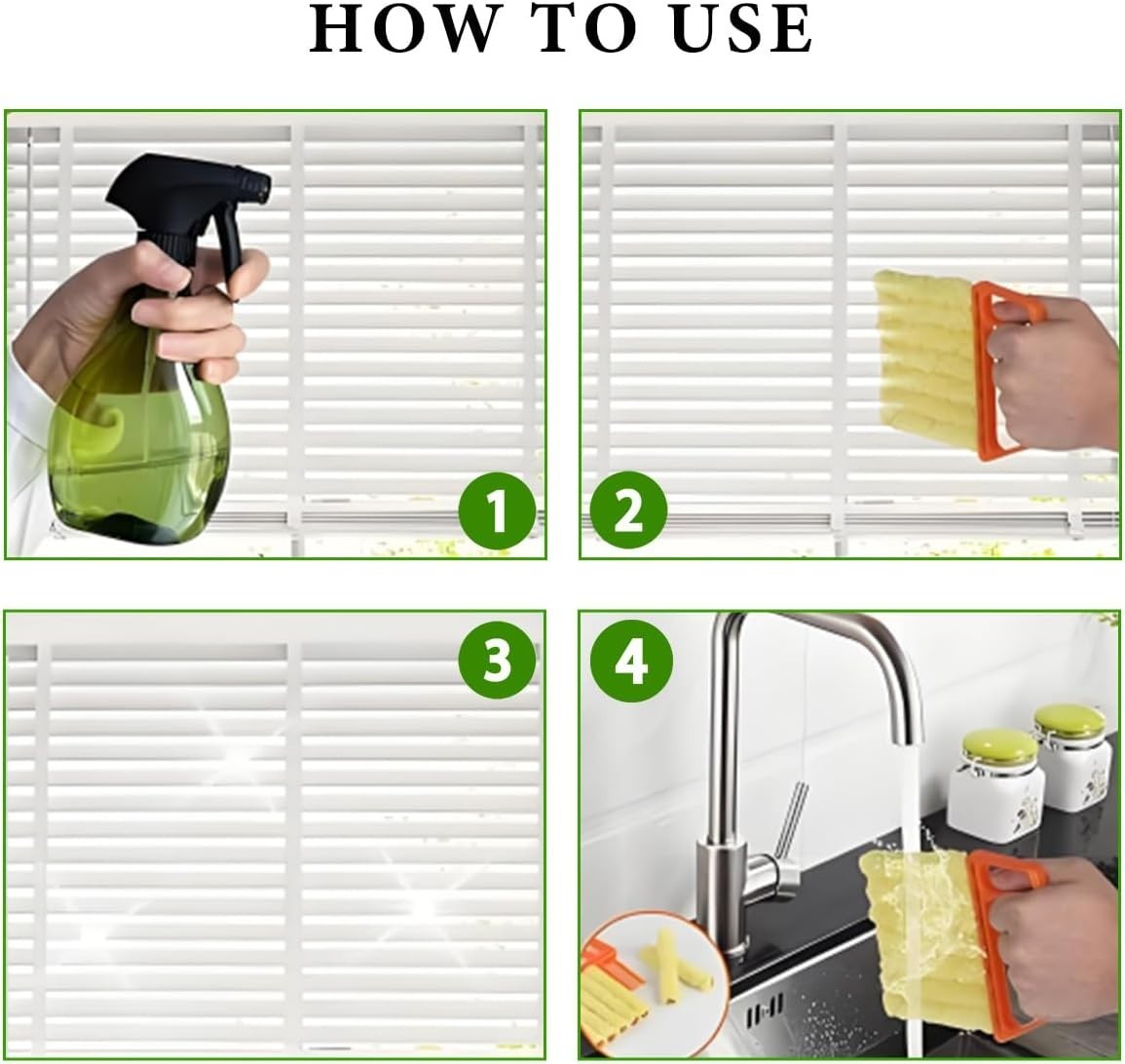 Window Cleaning Brush Tool with Ergonomic Handle for Easy Grip and Storage