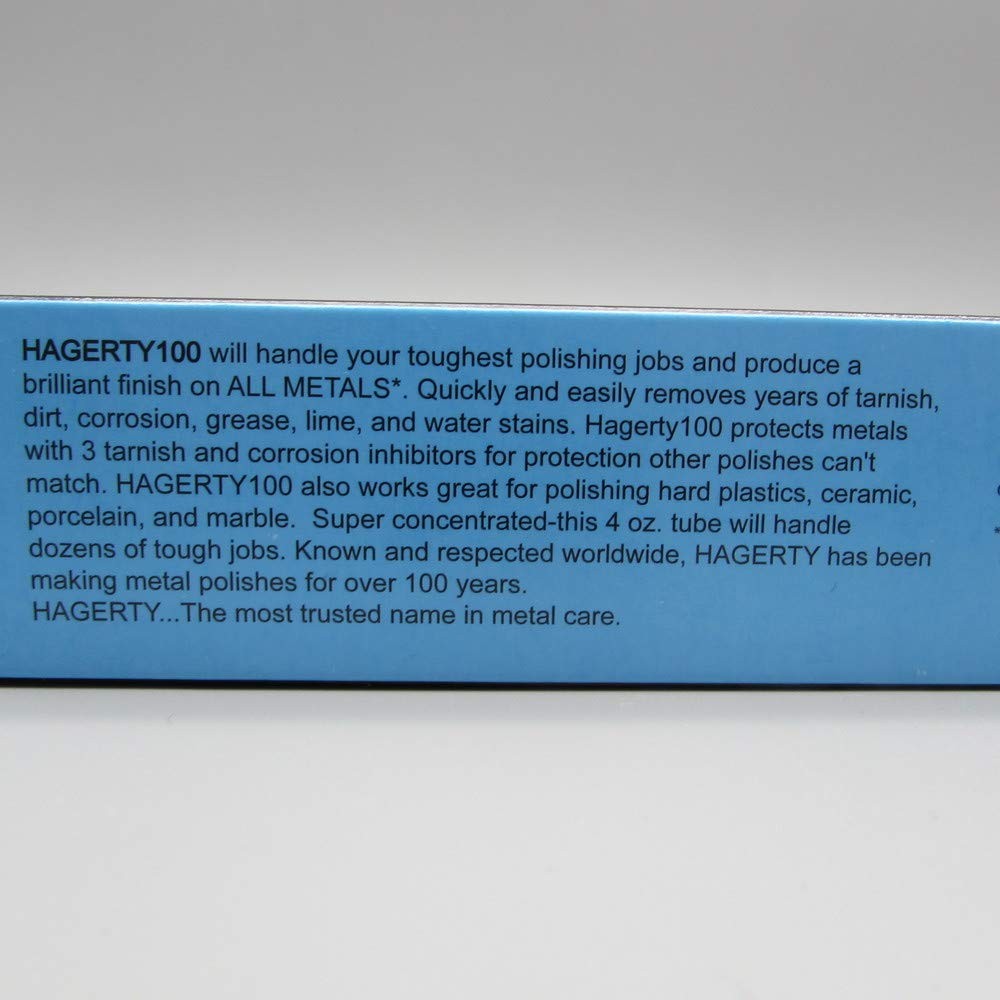 Hagerty All Metal Polish 4 Ounce Concentrated Cream for Chrome Brass Copper S…