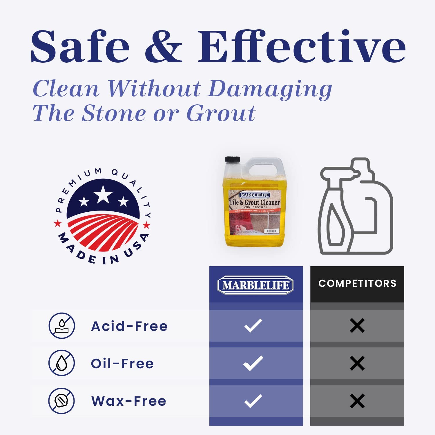 Tile & Grout Cleaner – Tile and Grout Cleaner for Floors, Pools, Bathroom Sho…