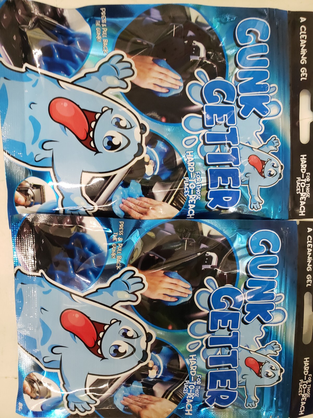 2-New Gunk Getter for Cleaning Gel for Those Hard to Reach Places