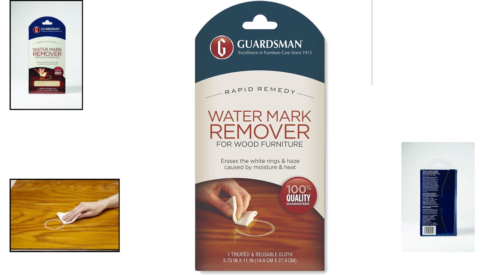 Professional Water Stain Remover Cloth – Restore Wood & Metal Surfaces – 1 Count