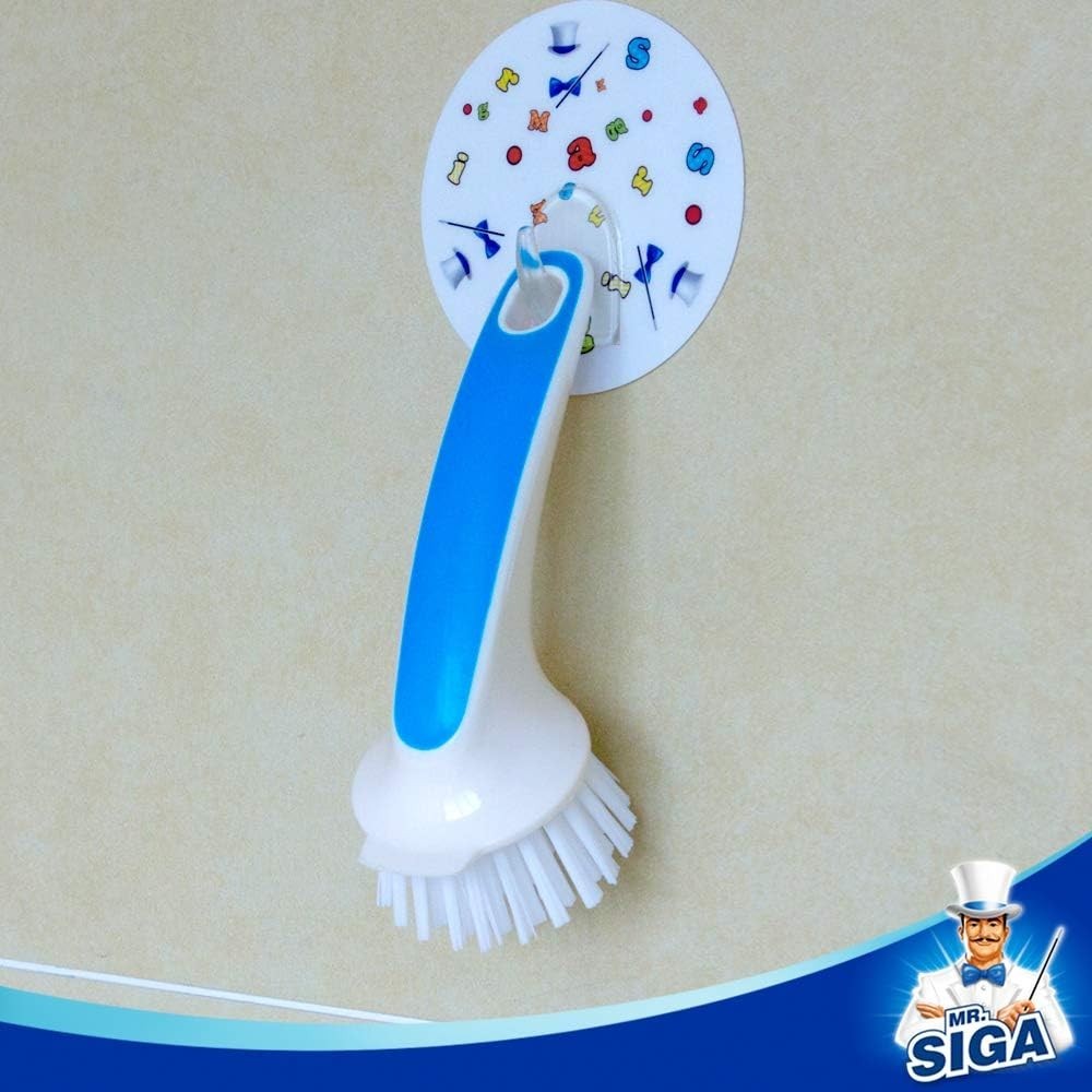 Pot and Pan Cleaning Brush, Dish Brush for Kitchen, Lake Blue, Pack of 2