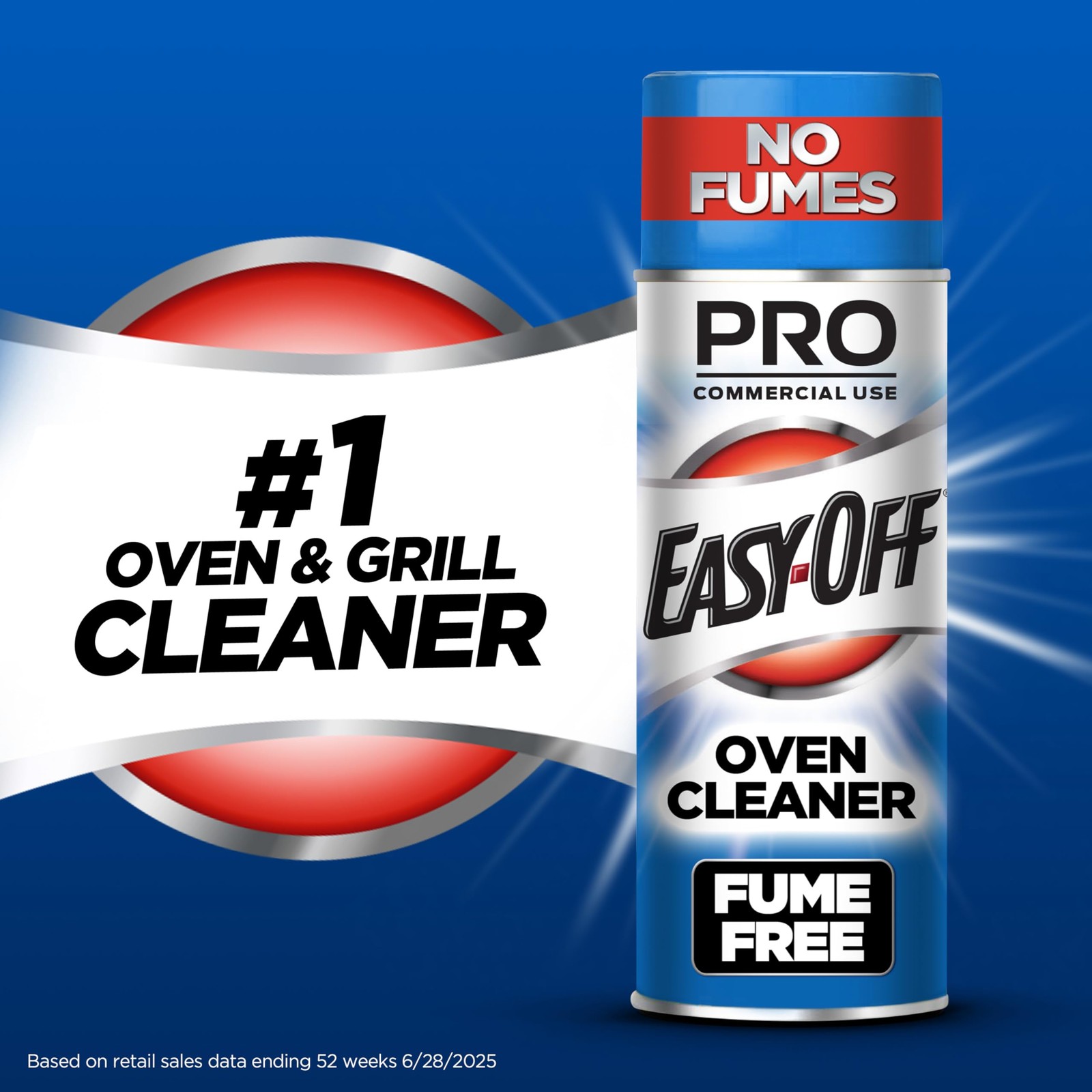 Easy-Off Fume Free Oven Cleaner Spray, Lemon Scent, 24oz, Degreaser, Kitchen
