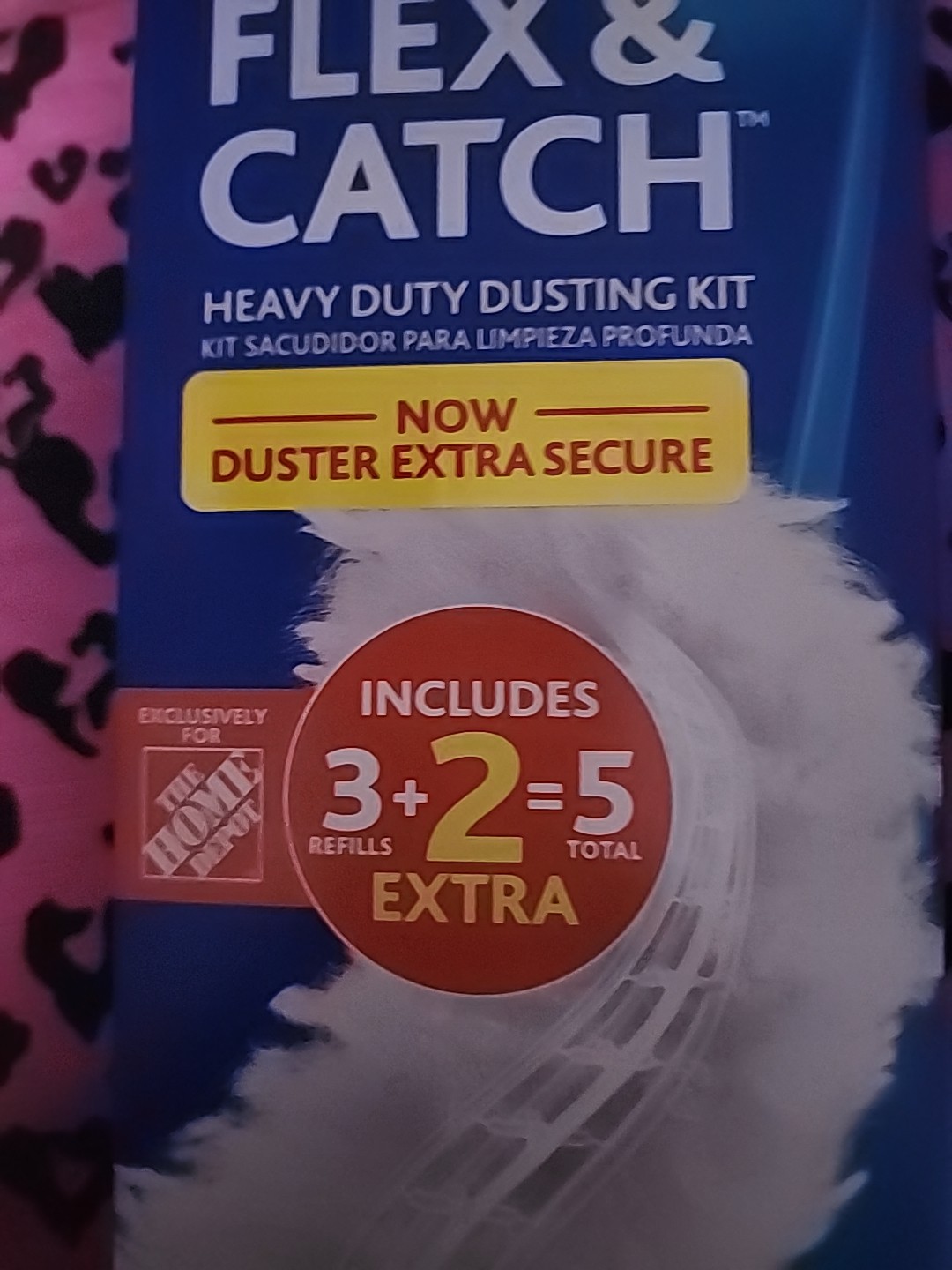 NEW O-CEDAR Flex and Catch Heavy Duty Dusting Kit Handle Extends 3ft + 5 refills