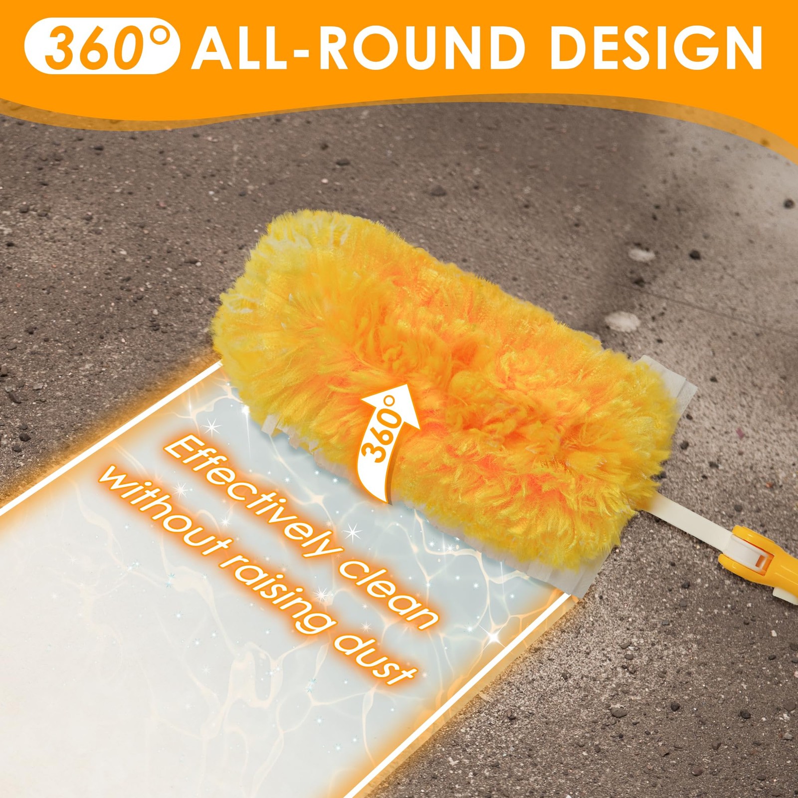 Dusters for Cleaning with 20 Refills for Flash Magnet 1 Handle 360 Degree Heavy