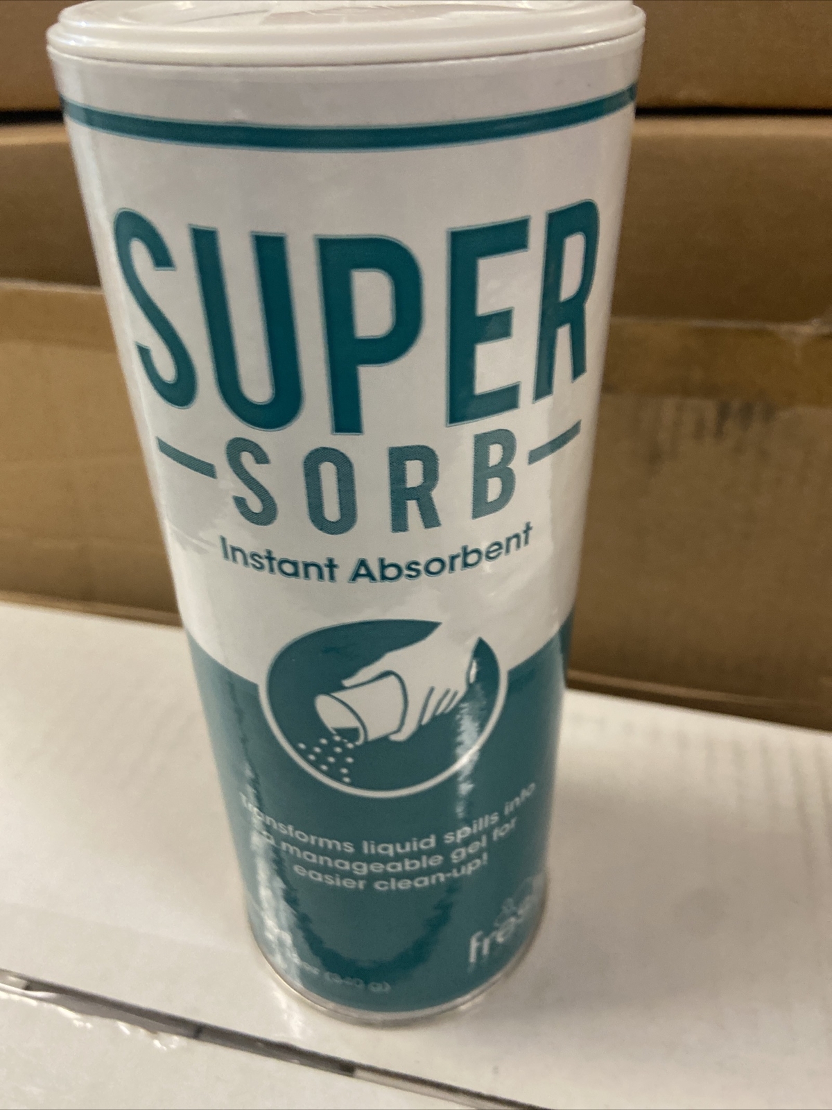 Fresh Products Super-Sorb LIQ Spill Absorbent 12-oz, 6 Shaker Cans (FRS614SSBX)