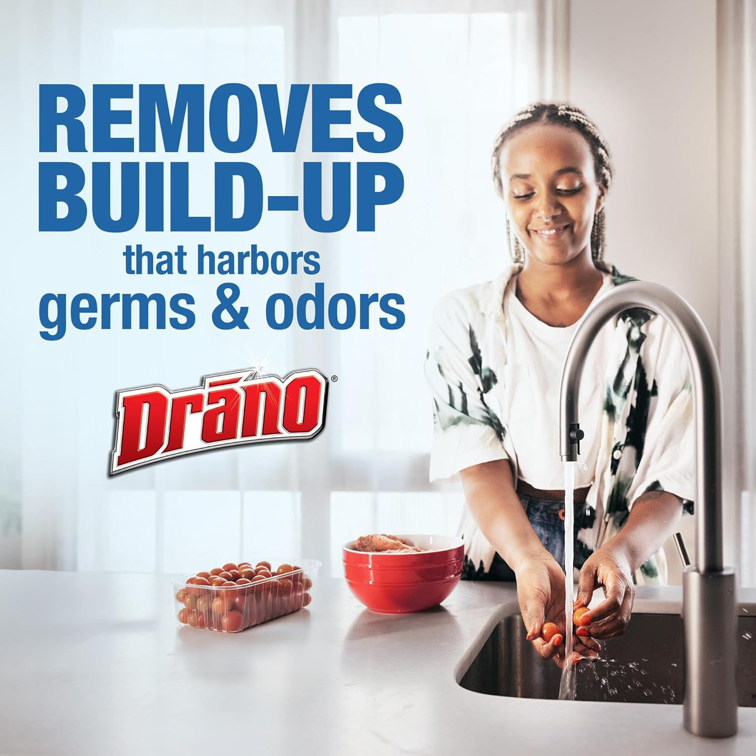 Drano Dual-Force Foamer Drain Clog Remover and Cleaner for Shower or Sink Drains