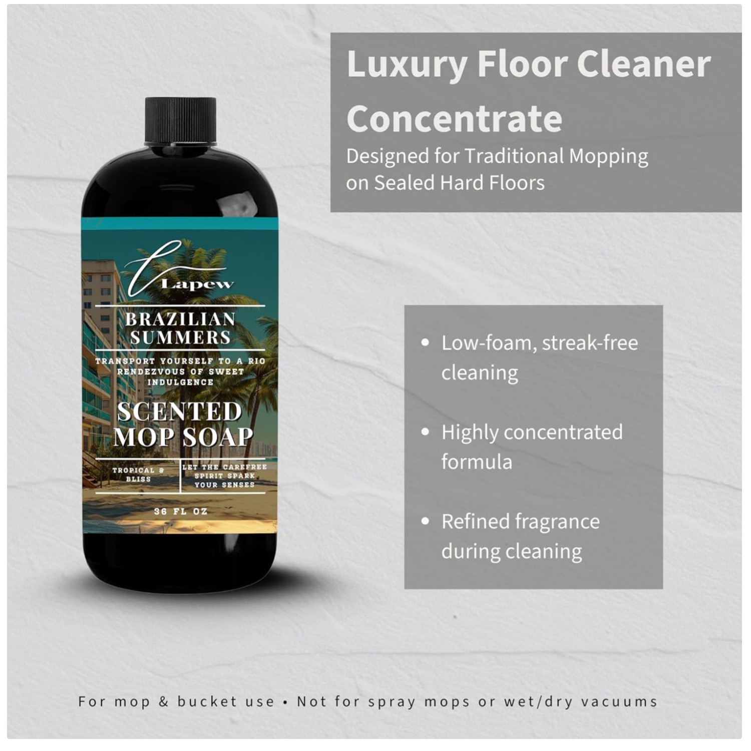 Brazilian Waves Floor Cleaner Concentrate – Low-Foam Formula