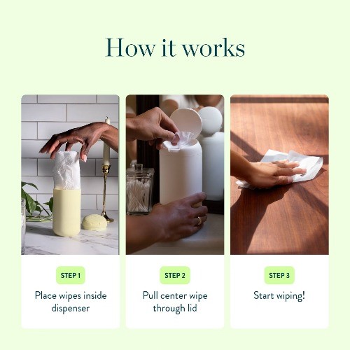Biom Plant Based Refillable All Purpose Wipes Variety – 3pk/180ct