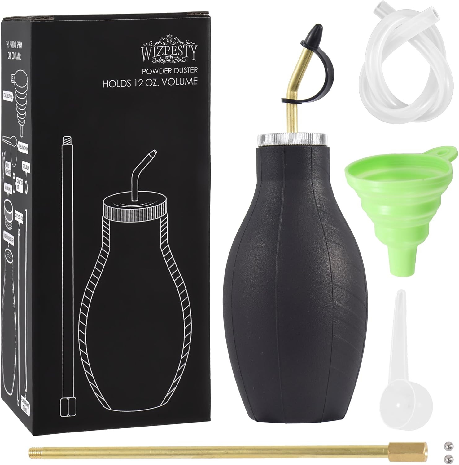 Bulb Duster Sprayer Insect Buster – Handheld, 12Oz. Extendable Applicator Dispen