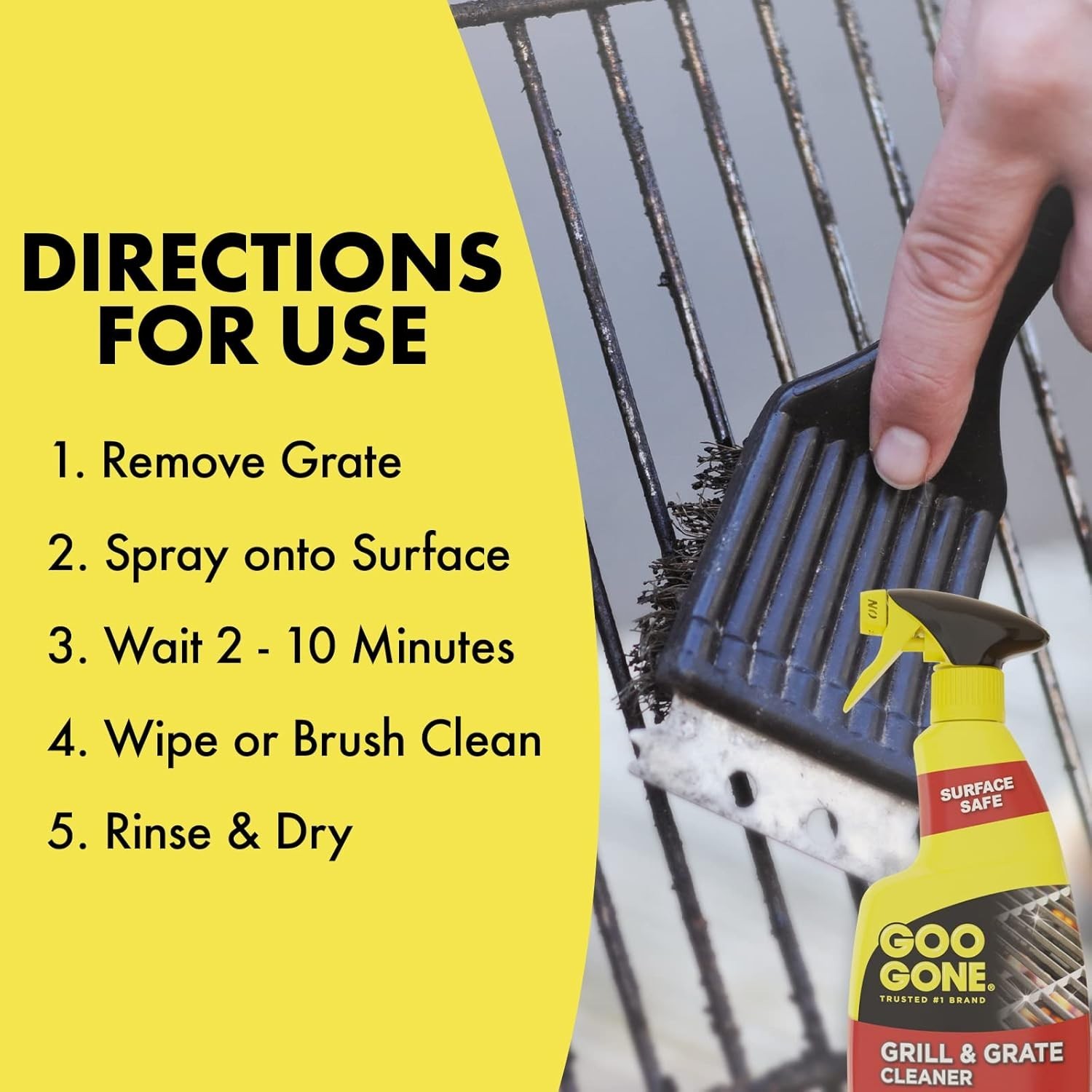 Grill and Grate Cleaner Spray 2 Pack Cleans and Degreases BBQ Cooking Grates …