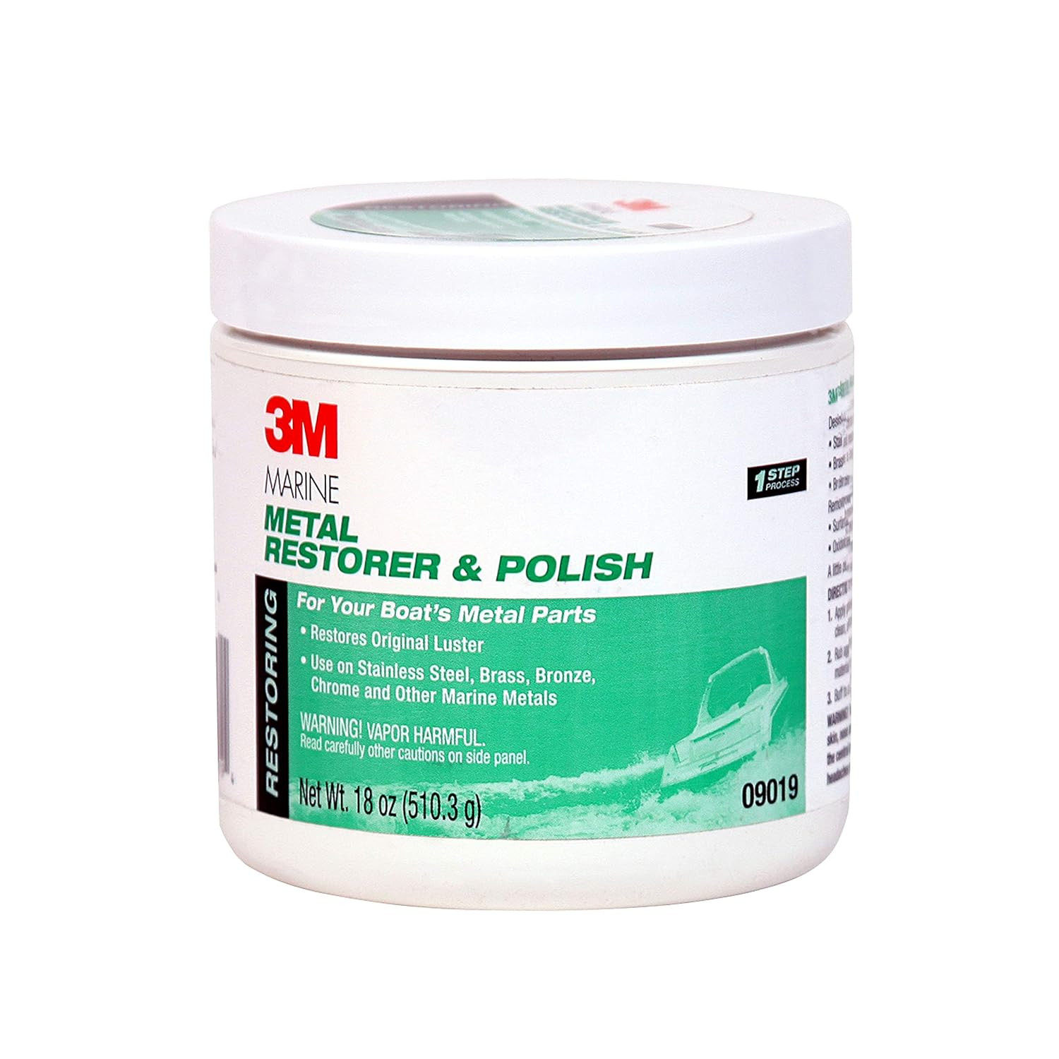 Metal Restorer and Polish, 09019, 18 Oz Paste