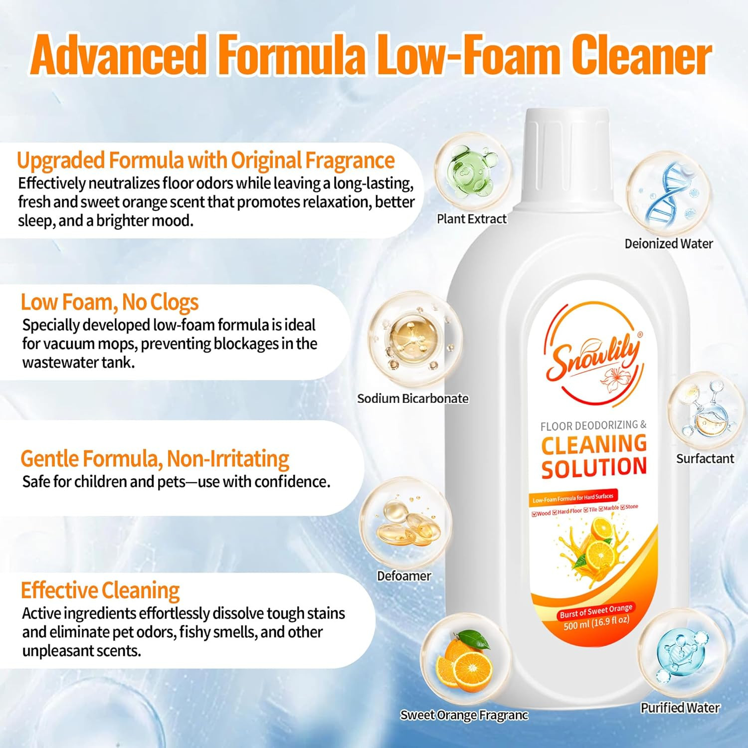 2 Pack Floor Cleaning Solution Compatible with Tineco Ifloor Series for All Robo