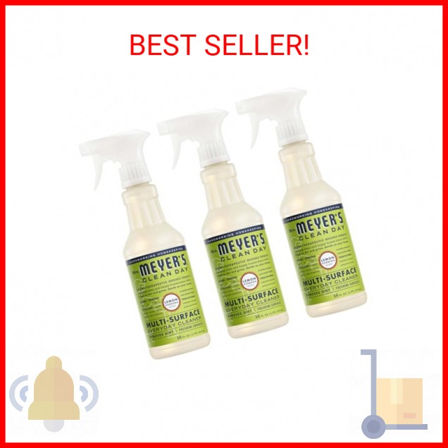 MRS. MEYER’S CLEAN DAY All-Purpose Cleaner Spray, Cruelty Free Formula, Lemon Ve
