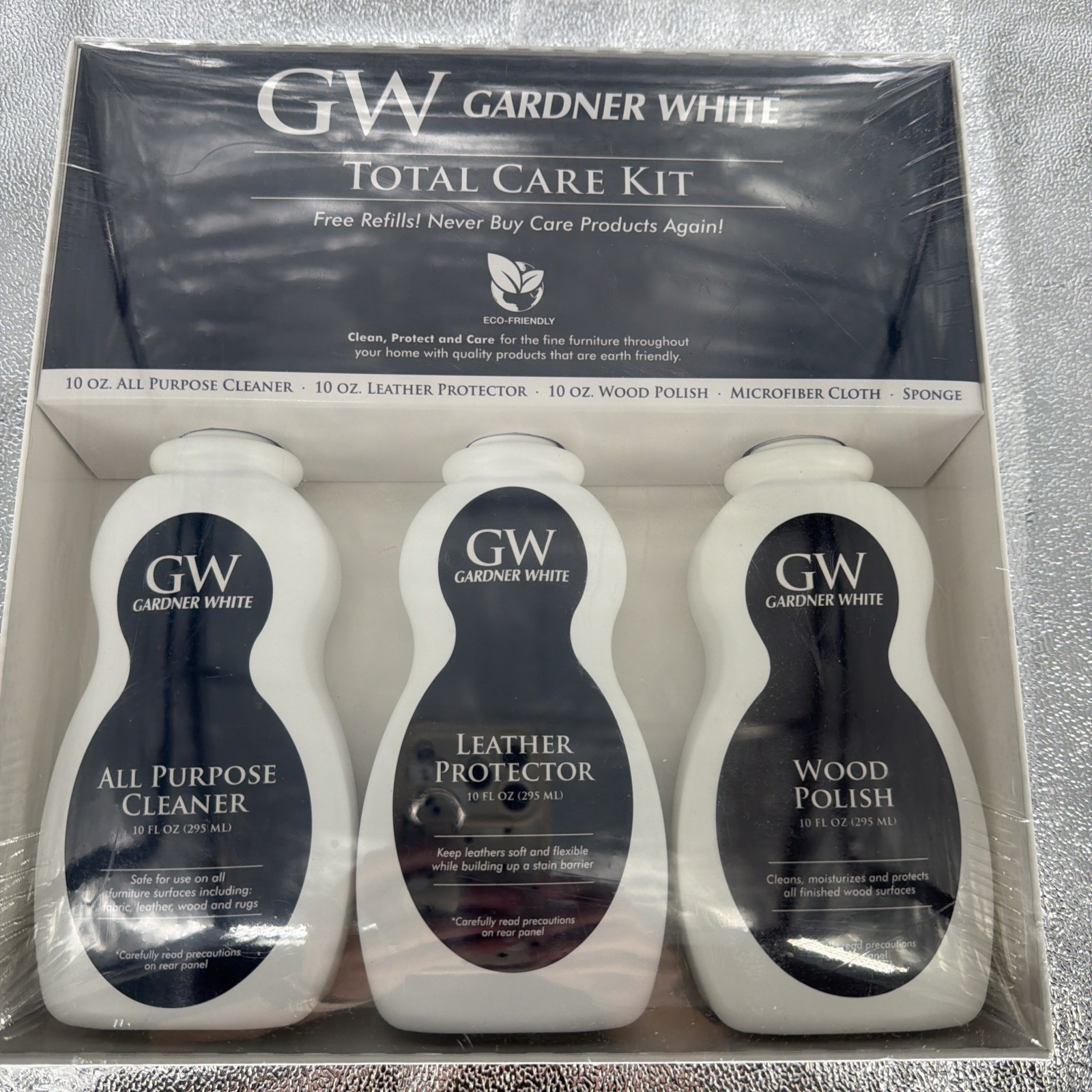 GW Gardner White Total Care Cleaning Kit Luxe Care Serveco New
