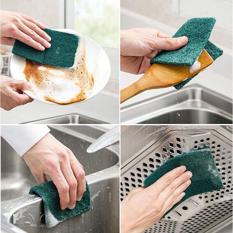 Pack of 40 Heavy Duty Scouring Pads for Home & Kitchen Scour Scrub Cleaning