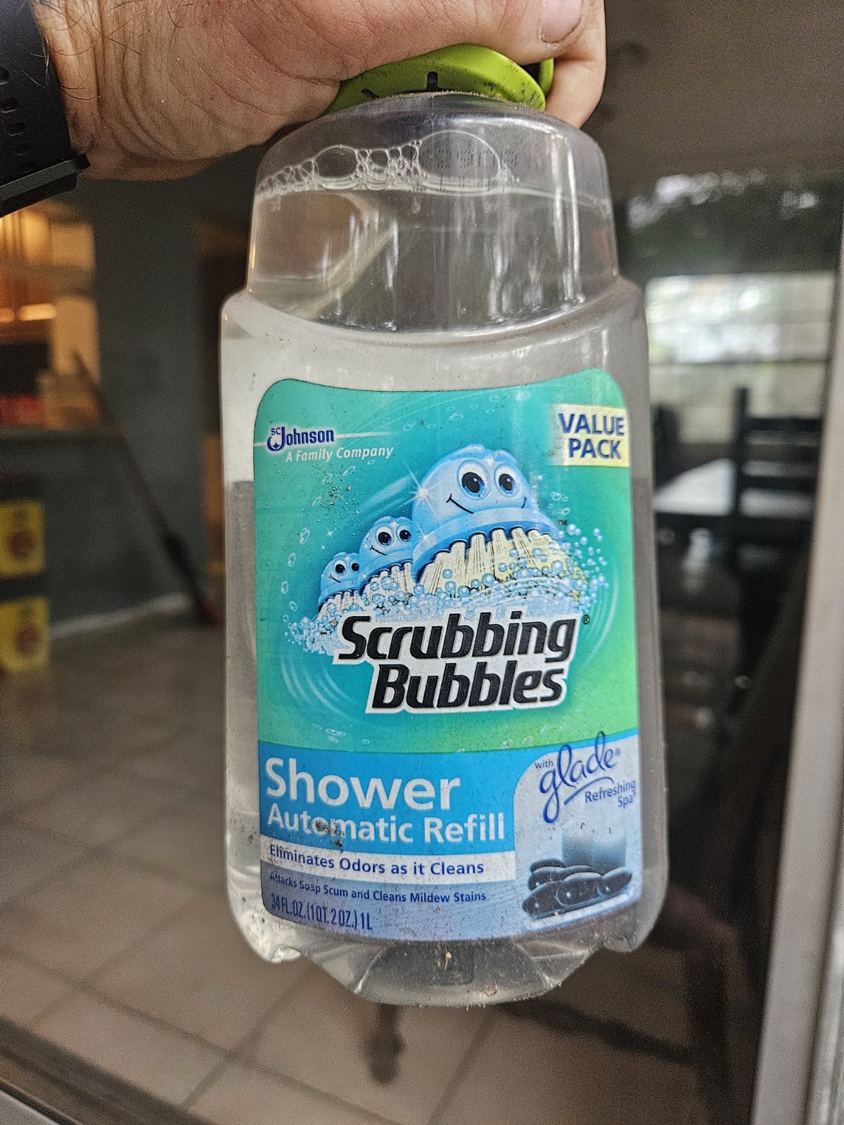 Scrubbing Bubbles Shower Automatic Refill 34 fl oz Refreshing Spa Scent