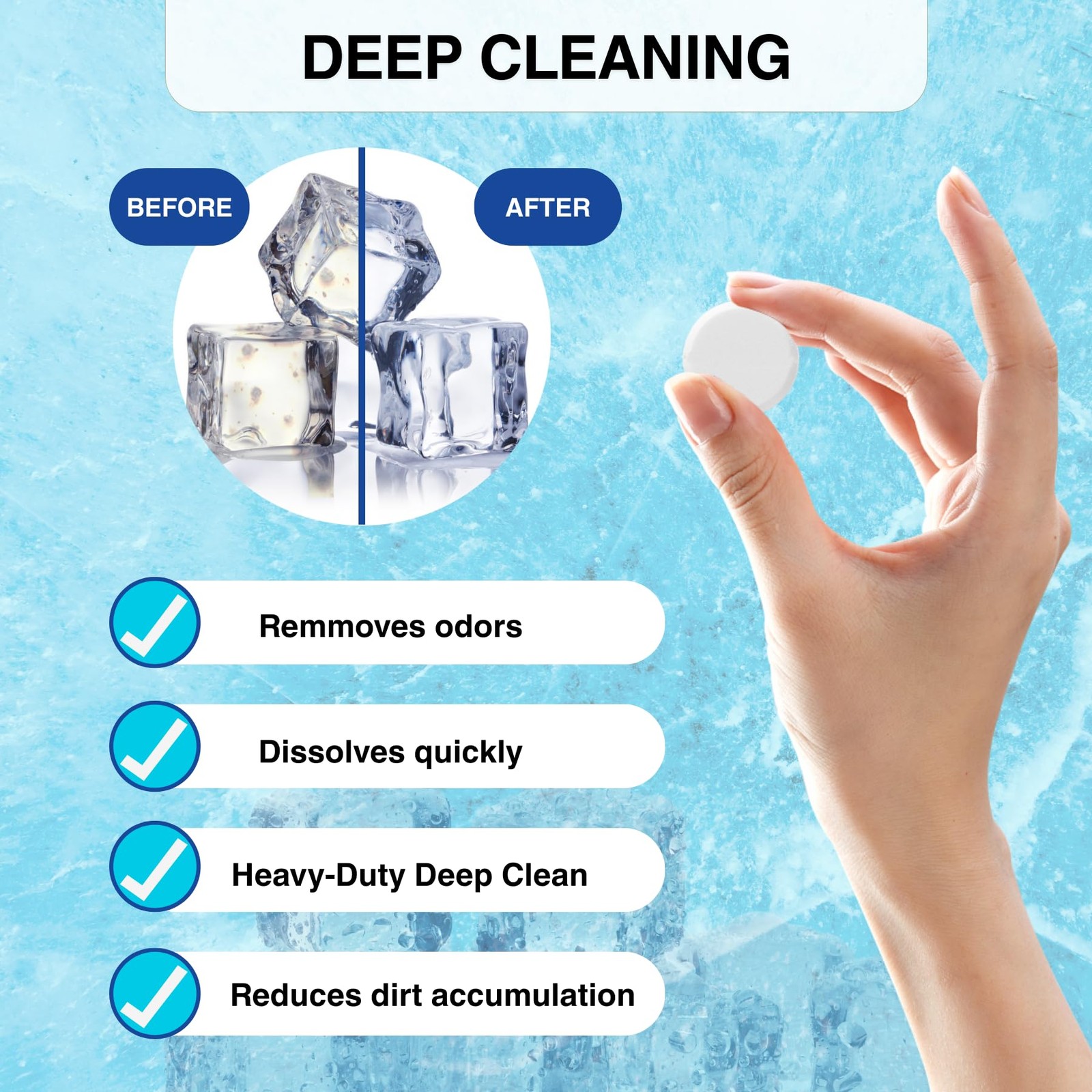 Ice Maker Cleaner , Cleaning and Descaler for Countertop and Home Ice Machine…