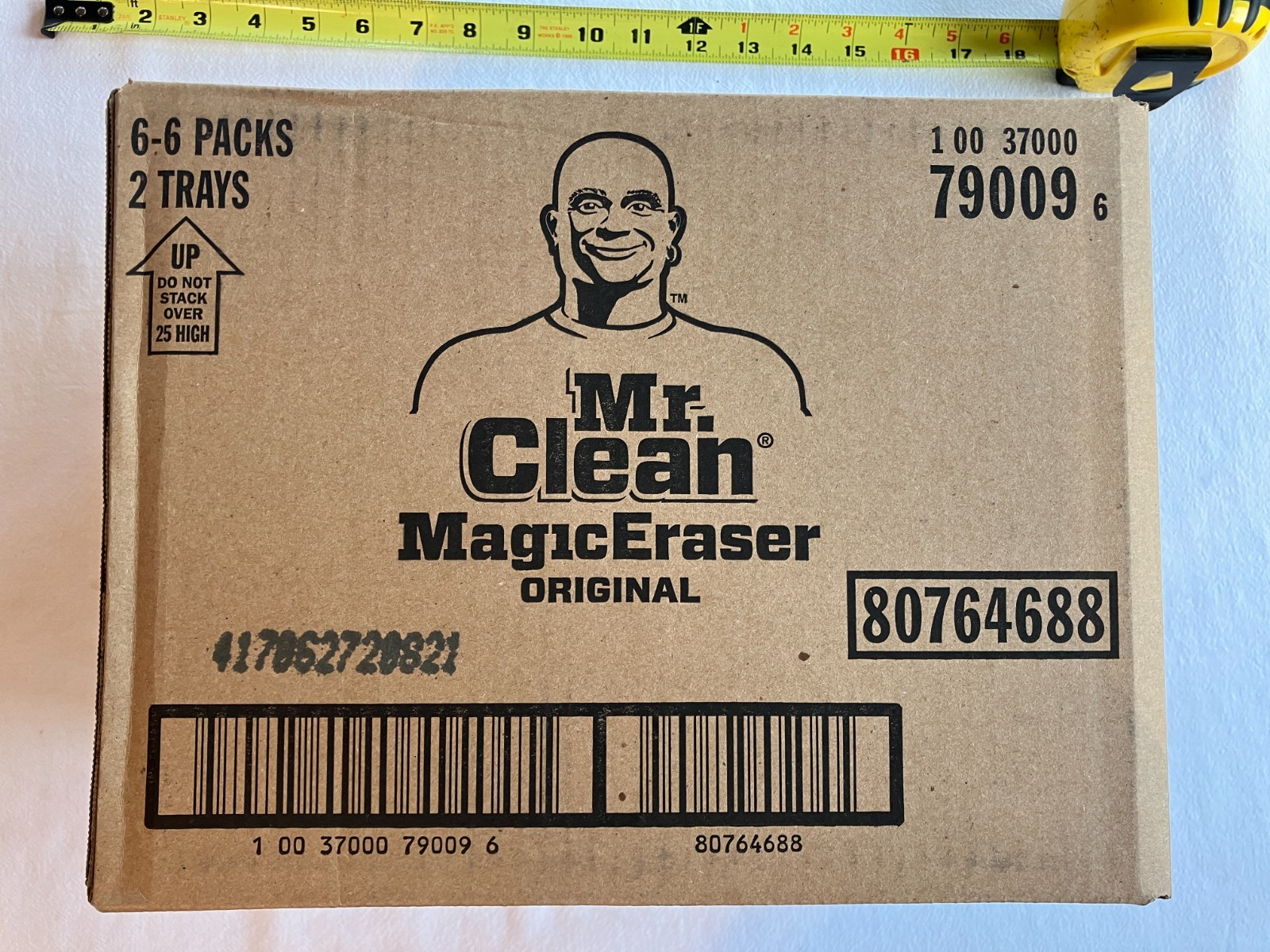 Mr. Clean Magic Eraser Original Multi-Purpose Cleaner, 36/Case, 4.6 x 2.3 x 1″