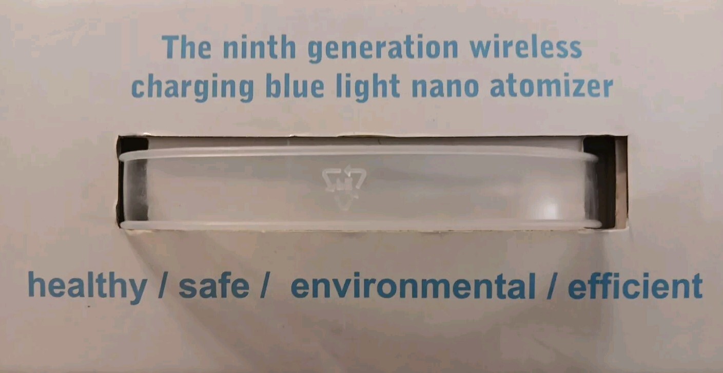 Ninth generation nano blue light atomizer , Model No. DS350 Healthy Lifestyle