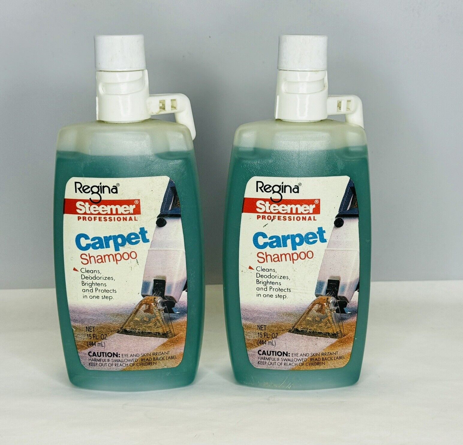 Regina Steemer Professional Carpet Shampoo 15 fl oz each Lot of 2 NOS NEW SEALED