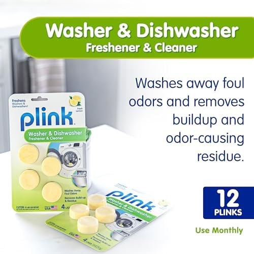 Plink Washing Machine and Dishwasher Cleaner and Freshener, Prevents Residue …