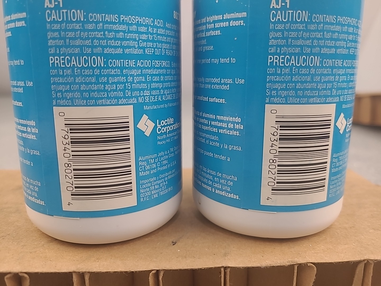 2x Duro by Loctite Aluminum Jelly Cleaner & Brightner 8 Fl Oz
