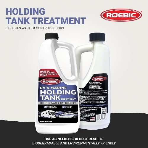 RV and Marine Boat Holding Tank Treatment for Black and Grey Water, Liquid Odor