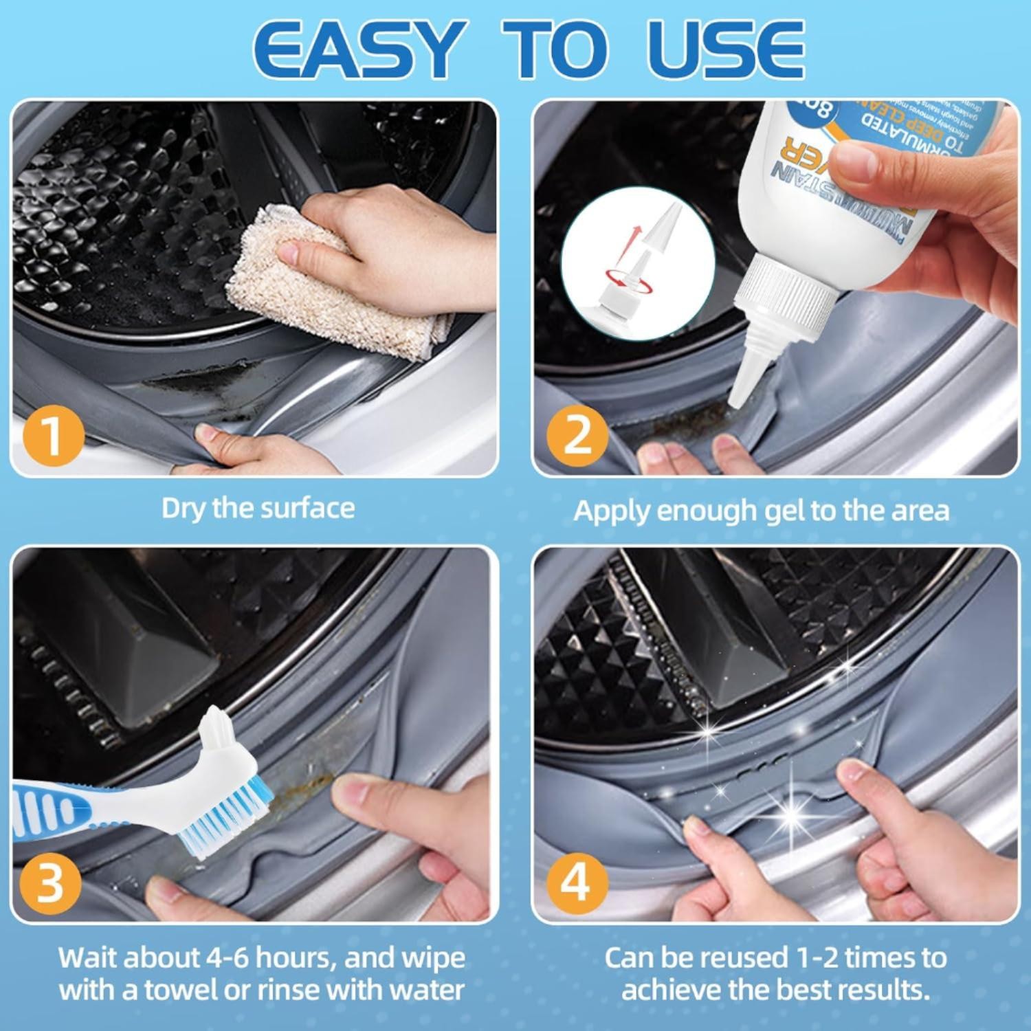 Mold Stain Cleaner Gel All-Purpose Gel for Home Use 8oz New/Sealed