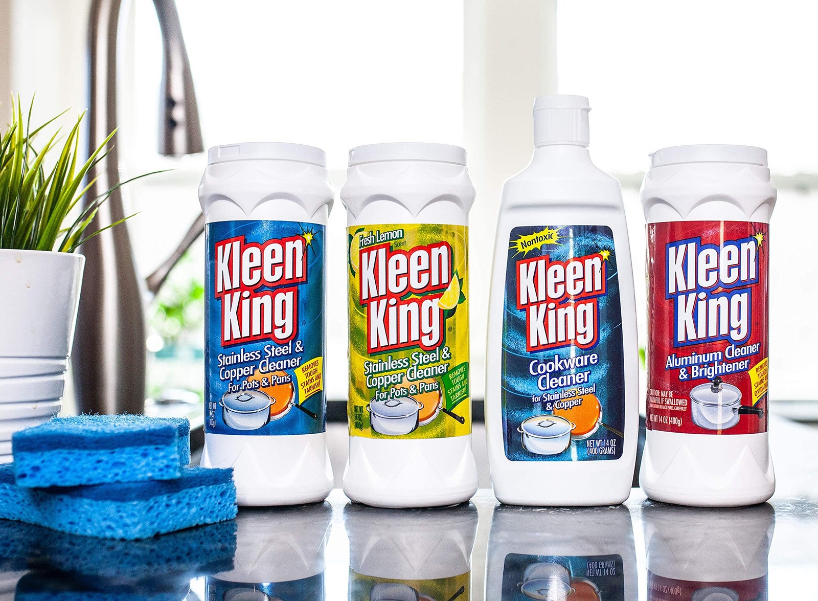 King Kleen Stainless Steel Cookware Cleaner and Copper Cleaner (14 oz, 1 Pack…
