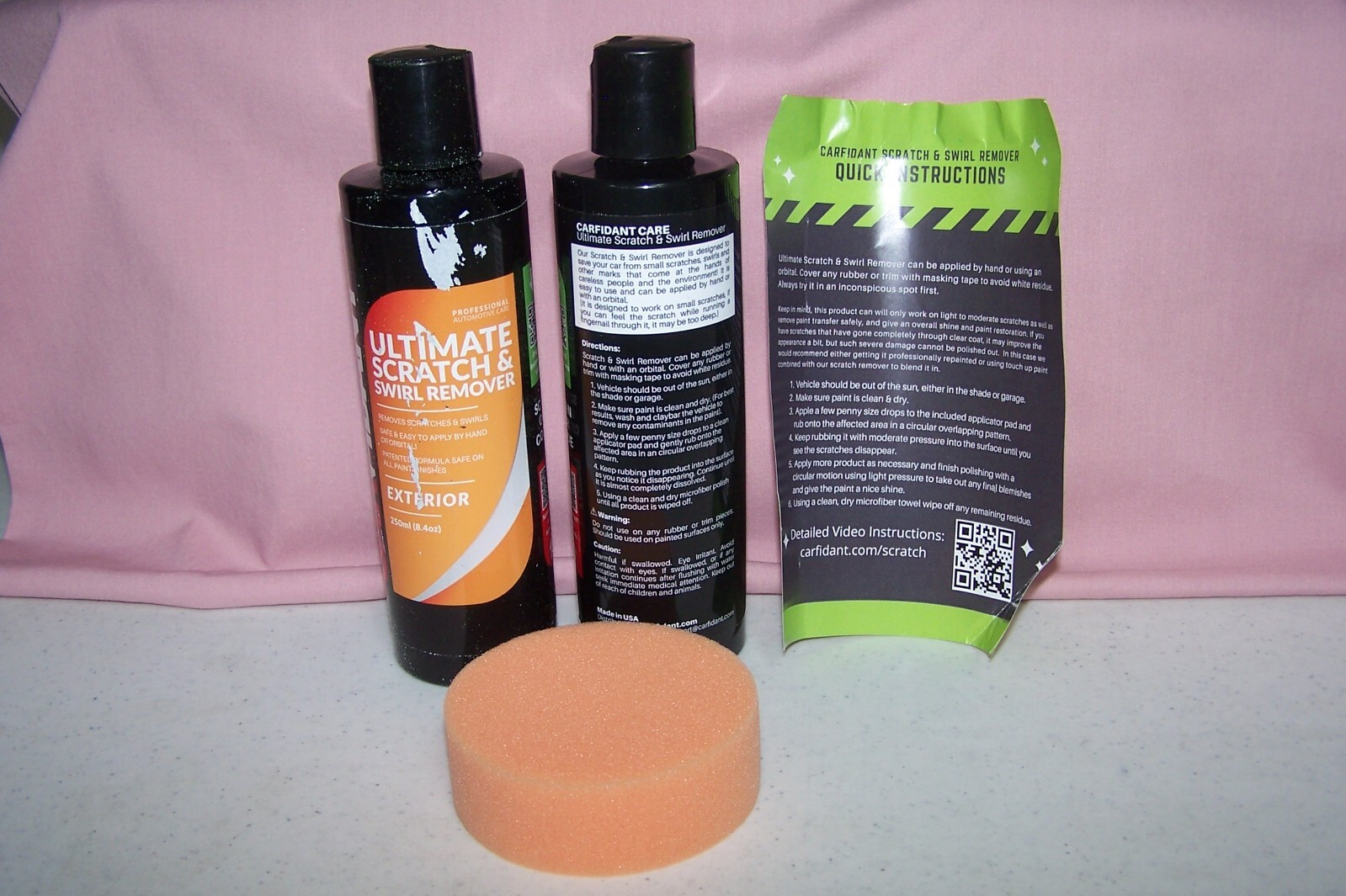 (2) Carfidant Scratch & Swirl Remover Car Scratch Remover for Paint Scratches